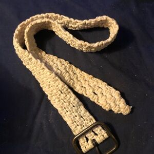 Beige Woven Belt